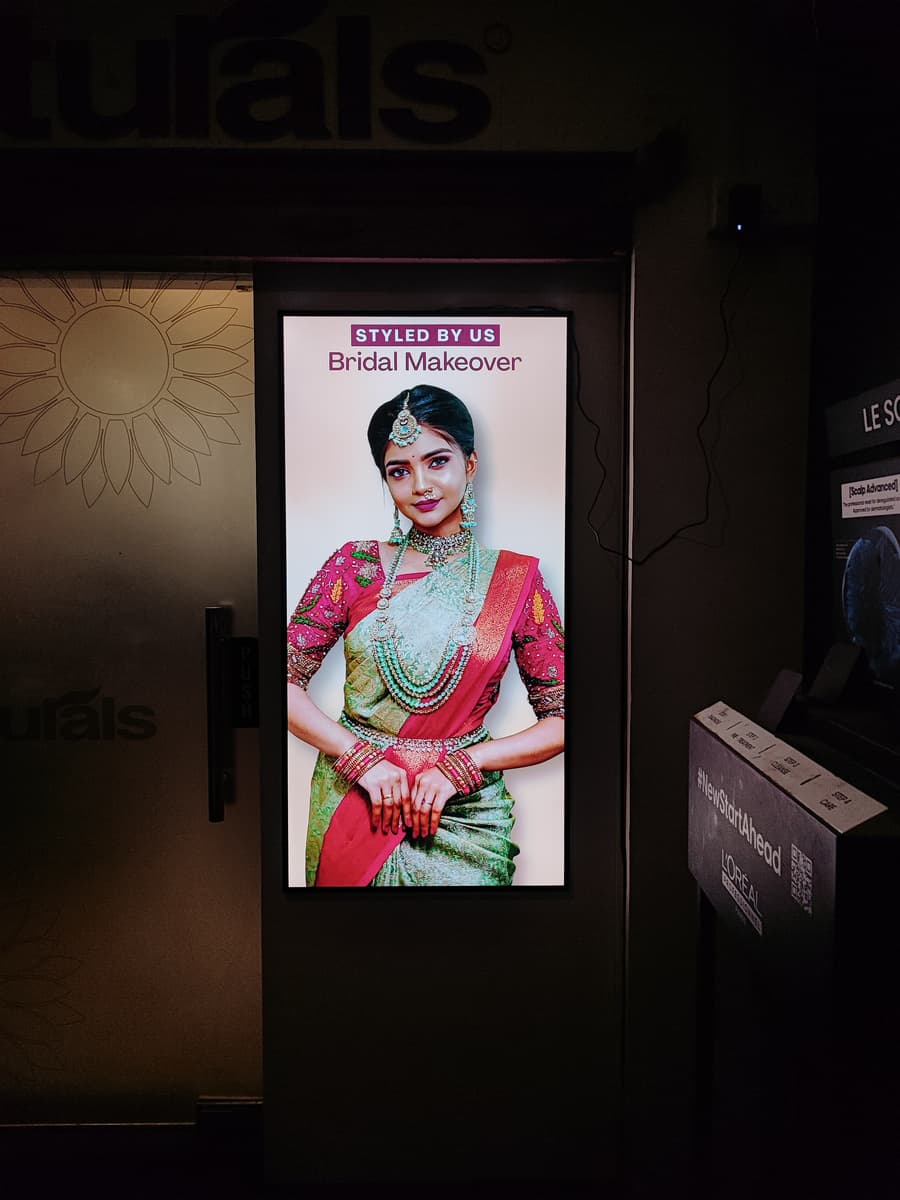 Naturals Bridal Makeover Styled By Us LED panel