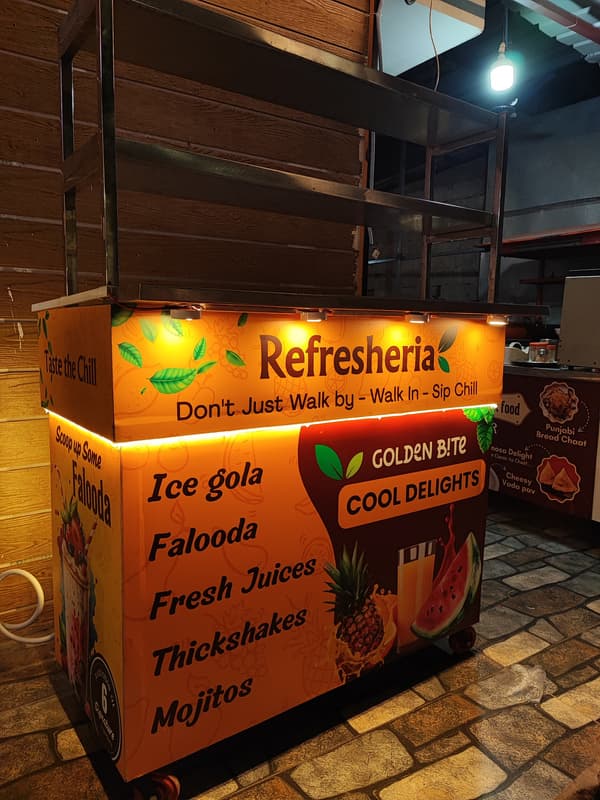 Refresheria Cool Delights branded juice and falooda stall